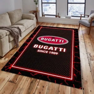 Bugatti Rug, All Over Print Carpet For Bugatti Lovers CAR5202192506 - Red