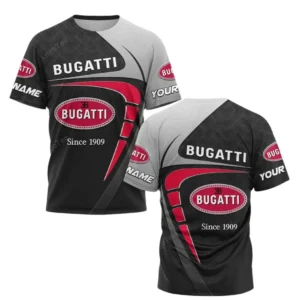 Bugatti T-Shirt, All Over Print Shirt For Bugatti Fan CAR11603032508