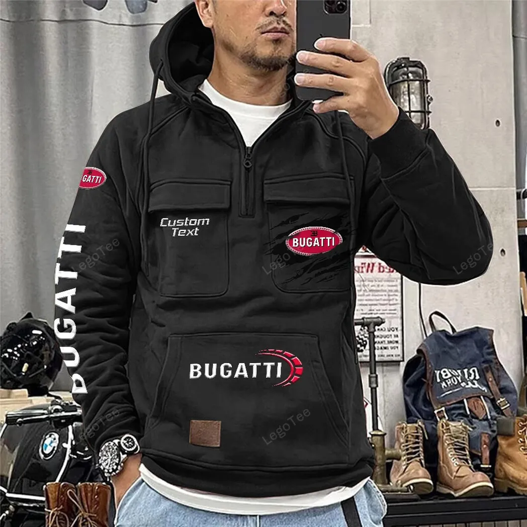 bugatti tactical quarter zip hoodie gift for bugatti lovers gift for him husband boyfriend black car122021425060 2 qgvsk
