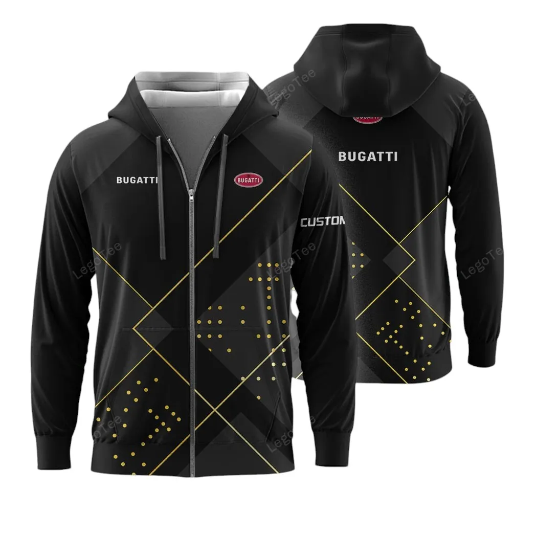 Bugatti Zipper Hoodie, Gift For Bugatti Lovers, Gift Fot Him, Husband, Boyfriend CAR11403032508