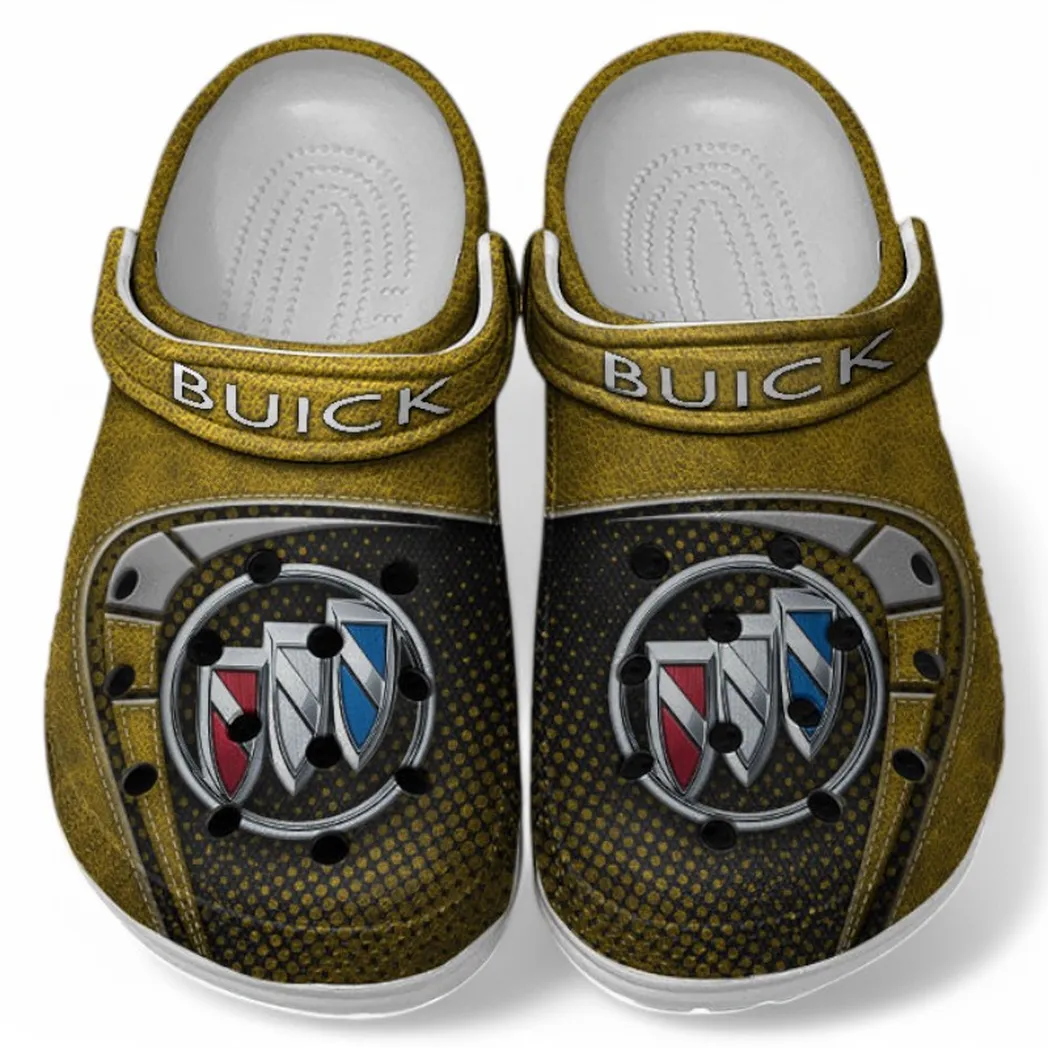 Buick Crocs Sandals For Men Women, Gift For Buick Fan CAR177031425616 - Yellow