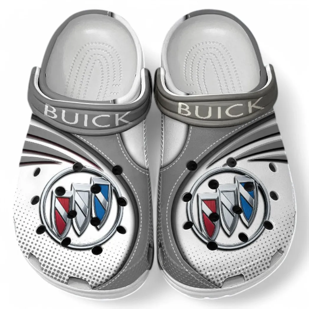 Buick Crocs Sandals For Men Women, Gift For Buick Fan CAR181031525710 - Gray