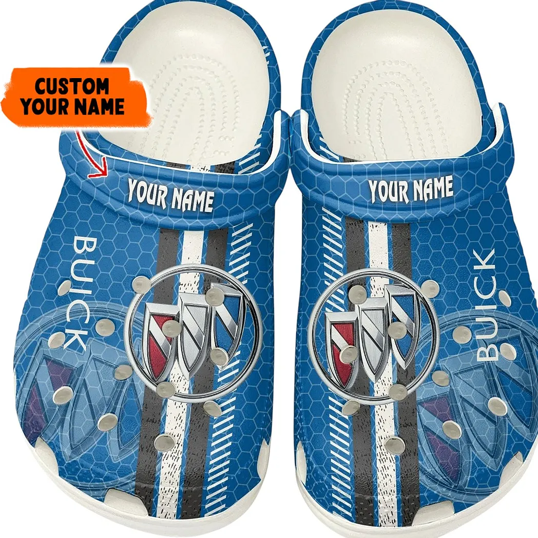 buick crocs shoes gift for buick lovers birthday gift for husband boyfriend car82022025569 white iw4wb