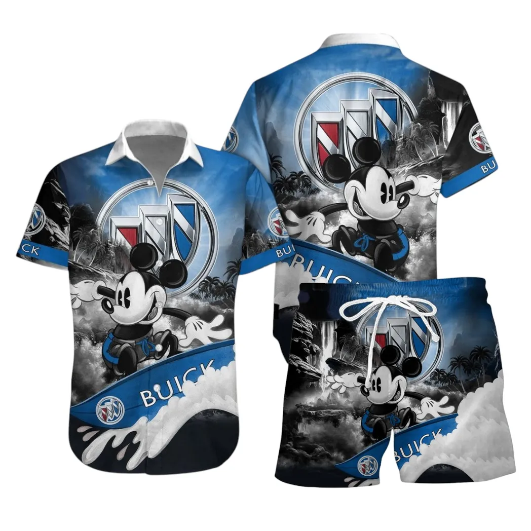 Buick Hawaiian Shirt Set, Gift For Buick Lovers, Gift For Him, Husband, Boyfriend CAR53030625012