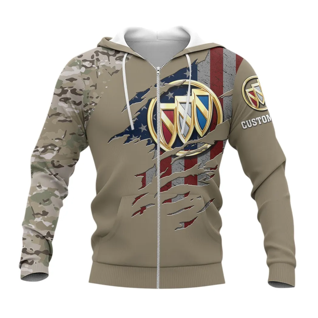 Buick Zipper Hoodie, Gift For Buick Lovers, Gift For Him, Husband, Boyfriend CAR46021725009-3