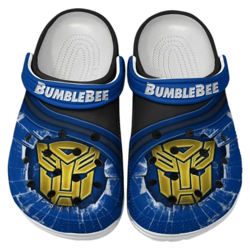 Bumblebee Crocs Clogs Men Women, Gift For Bumblebee Fan CAR188032025183 - Blue