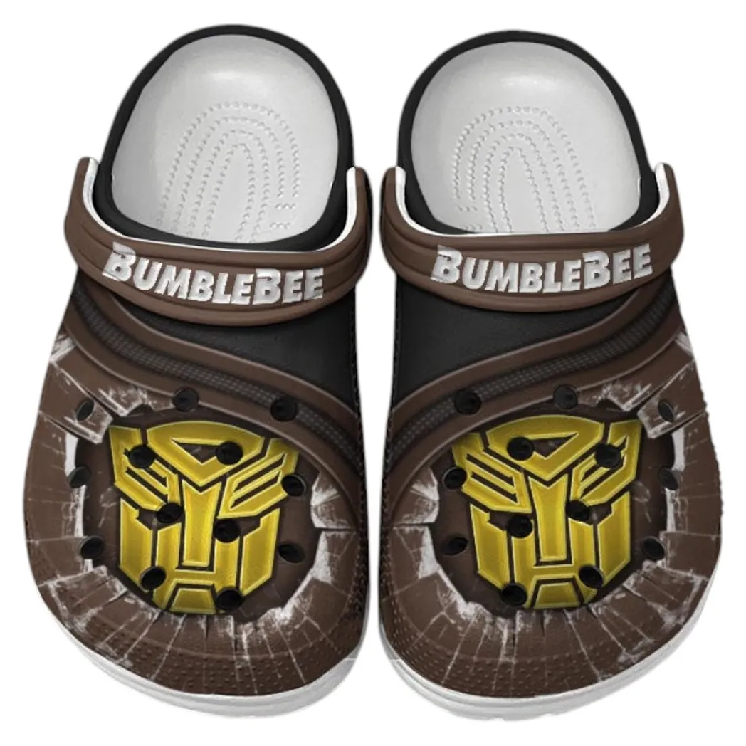 Bumblebee Crocs Clogs Men Women, Gift For Bumblebee Fan CAR188032025183 - Brown