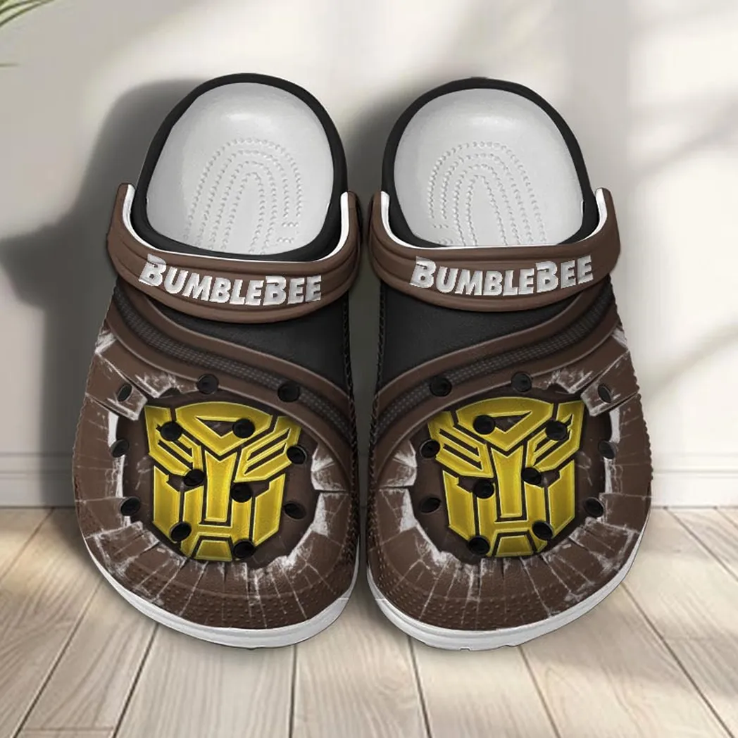 bumblebee crocs clogs men women gift for bumblebee fan car188032025183 brown