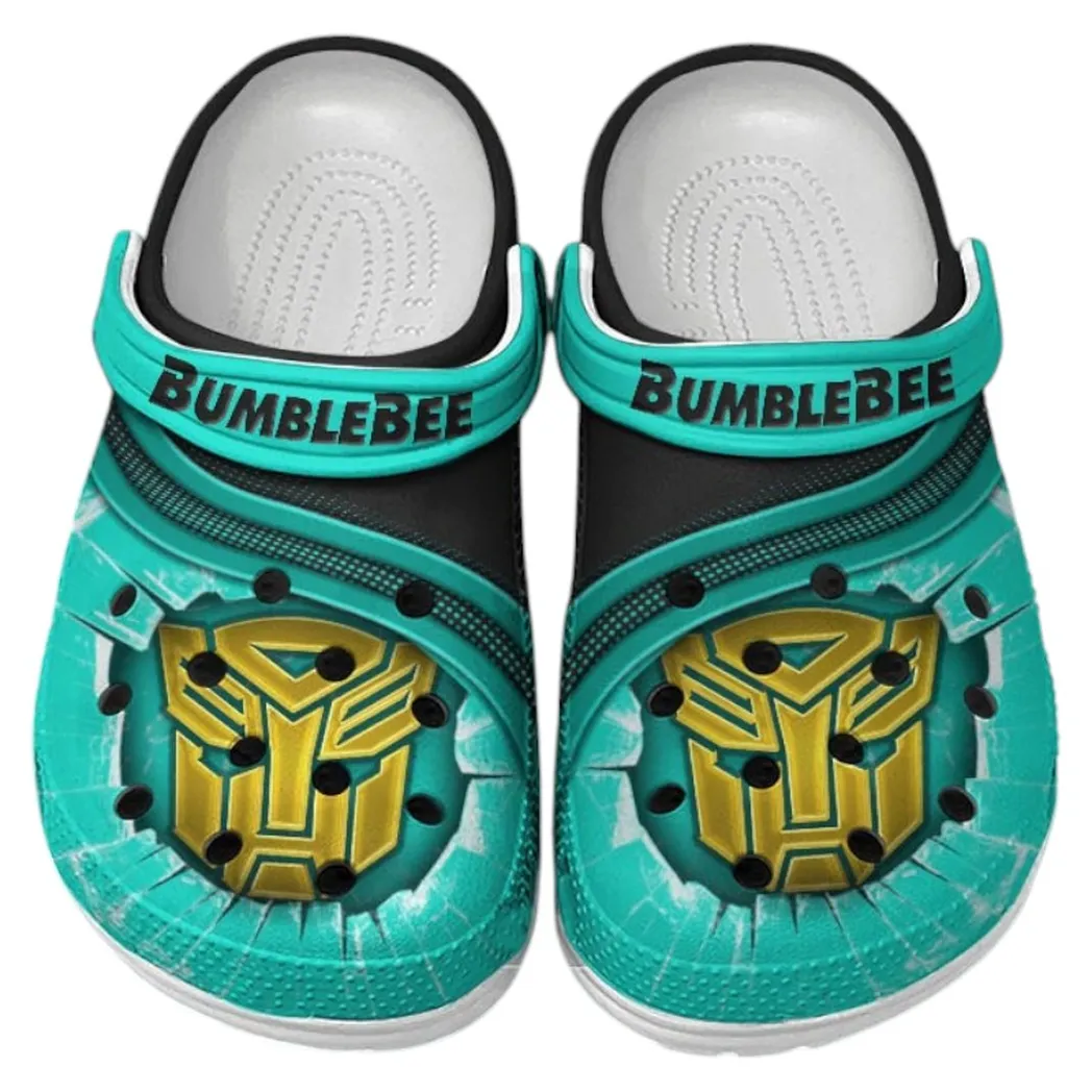 Bumblebee Crocs Clogs Men Women, Gift For Bumblebee Fan CAR188032025183 - Cyan