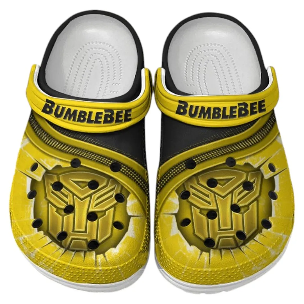 bumblebee crocs clogs men women gift for bumblebee fan car188032025183 yellow