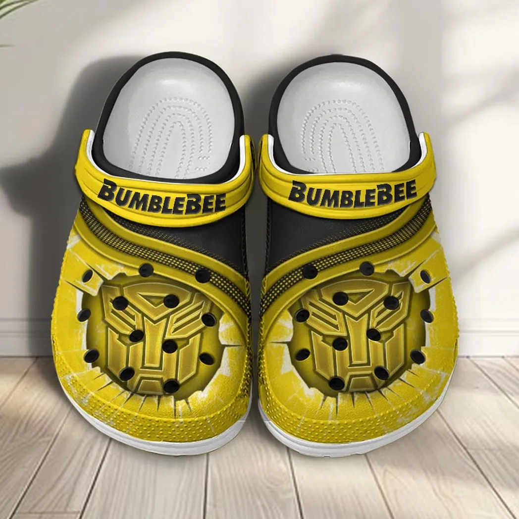 bumblebee crocs clogs men women gift for bumblebee fan car188032025183 yellow hvzke