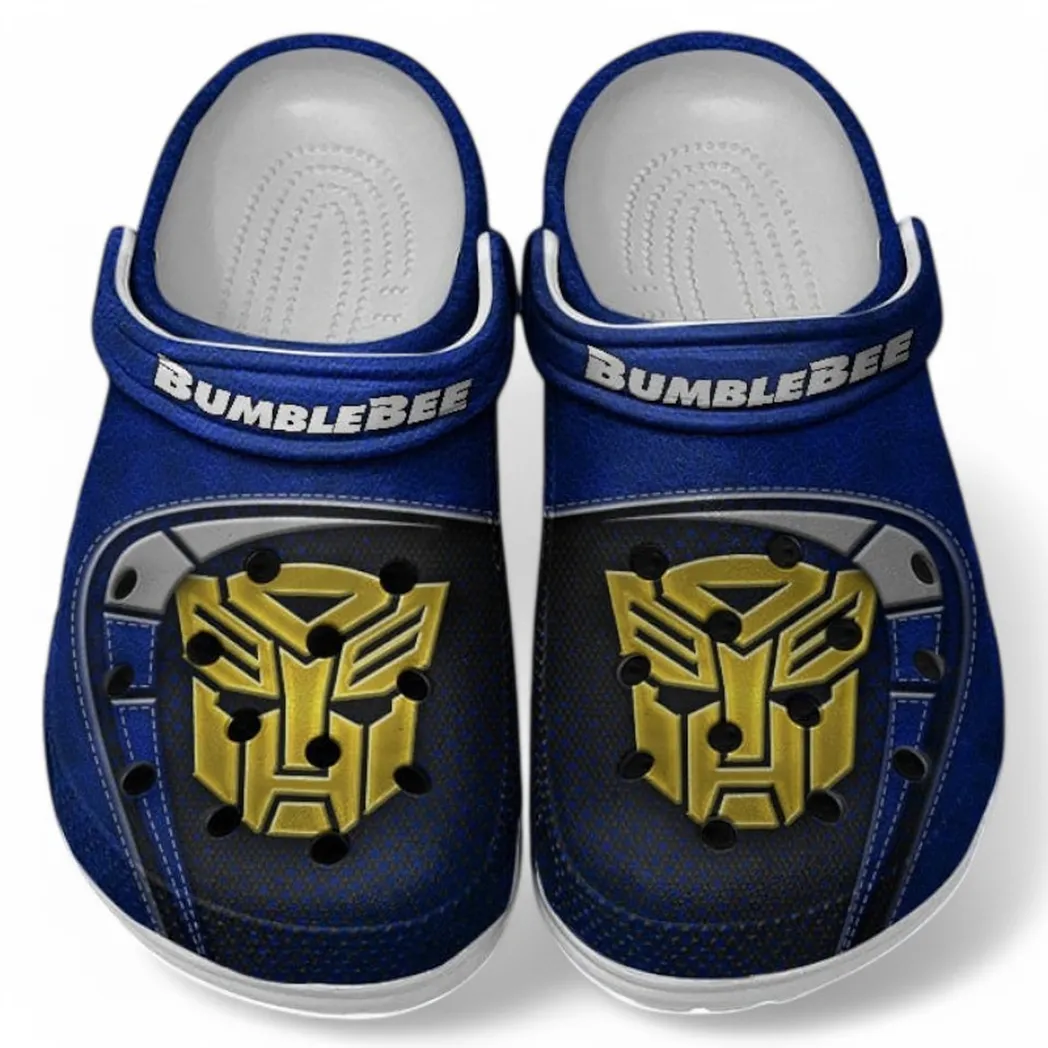 Bumblebee Crocs Sandals For Men Women, Gift For Bumblebee Fan CAR177031425609 - Blue
