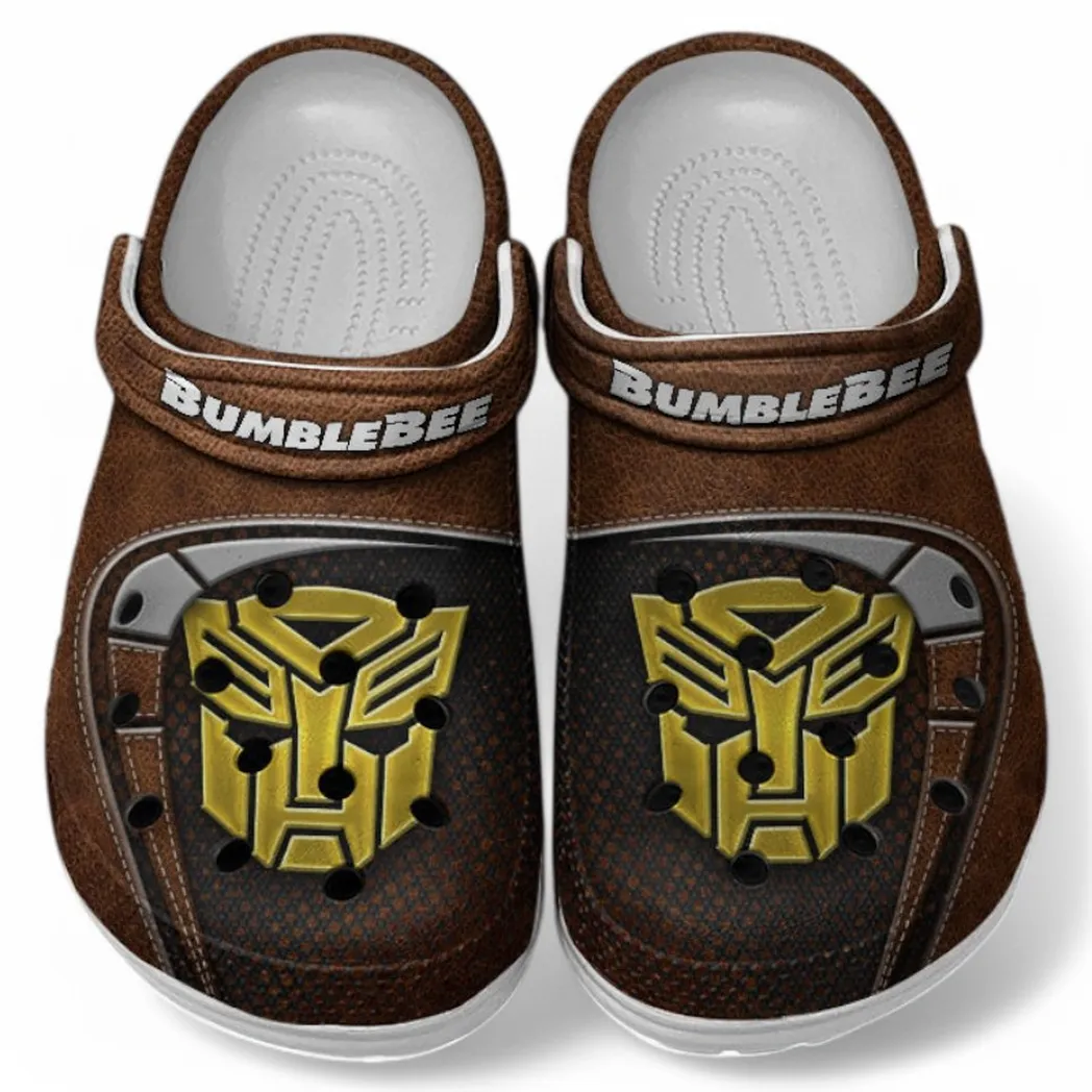 bumblebee crocs sandals for men women gift for bumblebee fan car177031425609 brown