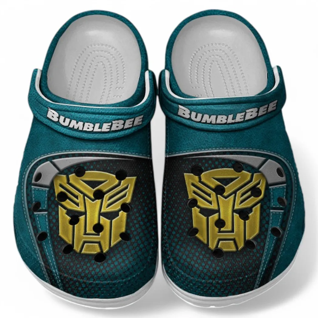 Bumblebee Crocs Sandals For Men Women, Gift For Bumblebee Fan CAR177031425609 - Cyan