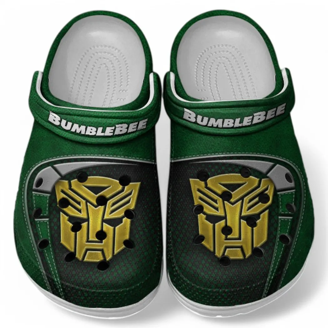 Bumblebee Crocs Sandals For Men Women, Gift For Bumblebee Fan CAR177031425609 - Green