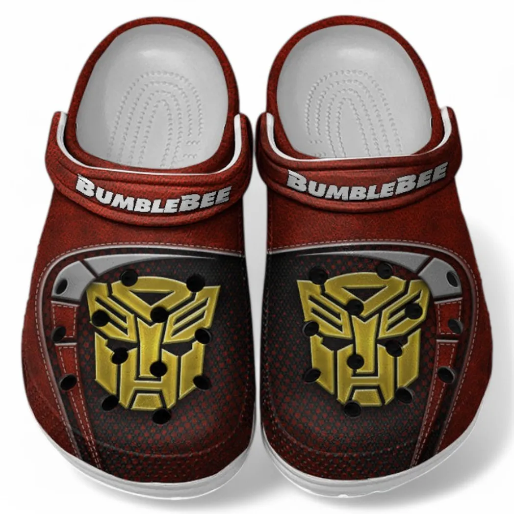 Bumblebee Crocs Sandals For Men Women, Gift For Bumblebee Fan CAR177031425609 - Red