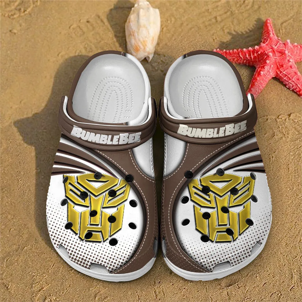 bumblebee crocs sandals for men women gift for bumblebee fan car181031525751 brown 7njy9