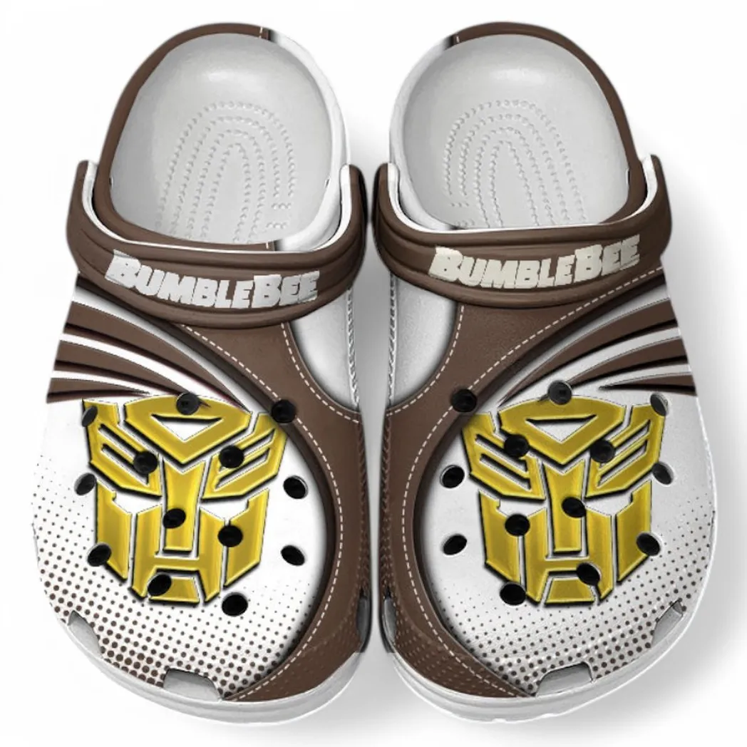 Bumblebee Crocs Sandals For Men Women, Gift For Bumblebee Fan CAR181031525751 - Brown