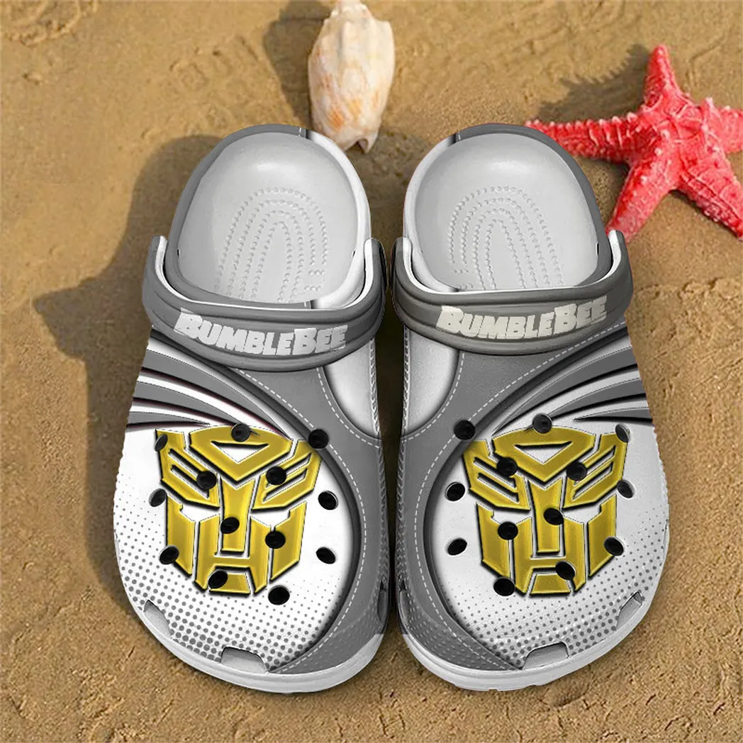 bumblebee crocs sandals for men women gift for bumblebee fan car181031525751 gray tu9q4
