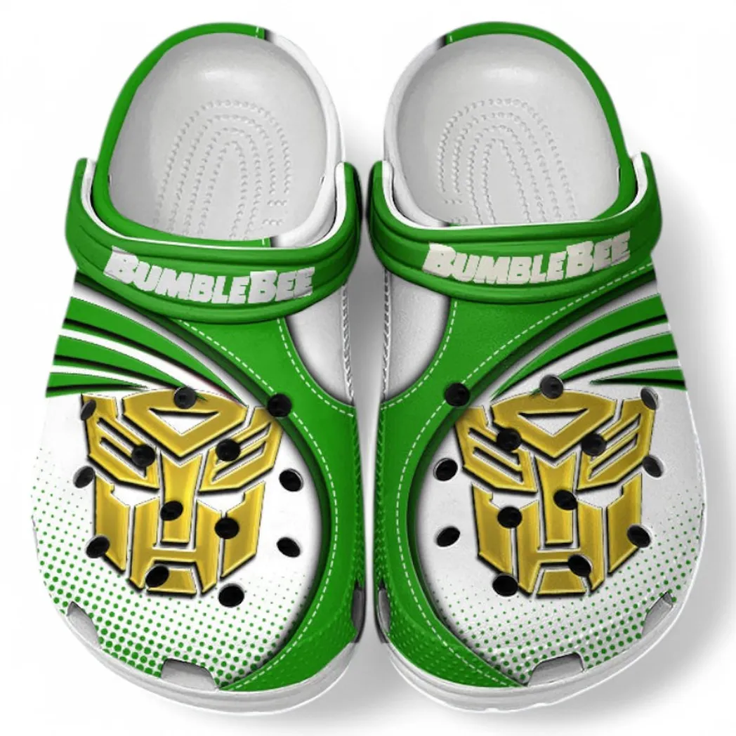 Bumblebee Crocs Sandals For Men Women, Gift For Bumblebee Fan CAR181031525751 - Green