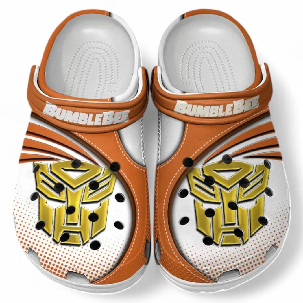 Bumblebee Crocs Sandals For Men Women, Gift For Bumblebee Fan CAR181031525751 - Orange