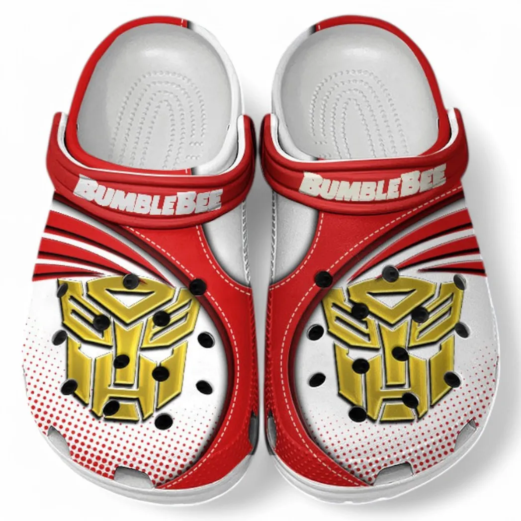 Bumblebee Crocs Sandals For Men Women, Gift For Bumblebee Fan CAR181031525751 - Red