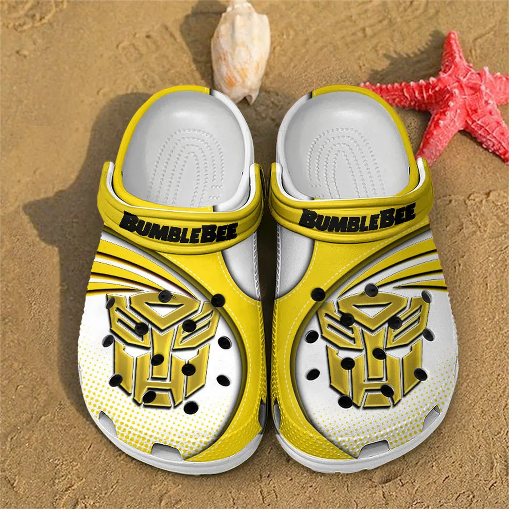 bumblebee crocs sandals for men women gift for bumblebee fan car181031525751 yellow 4wzlj