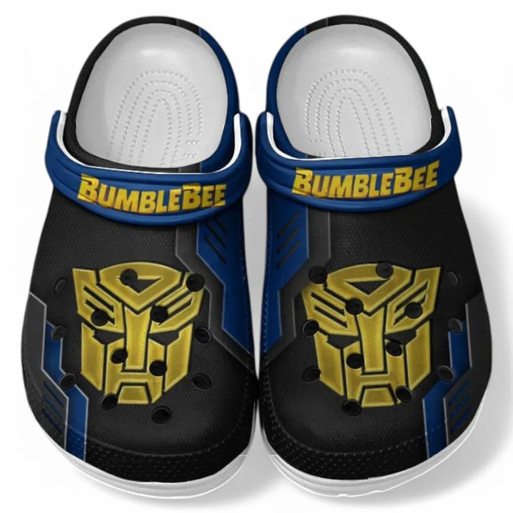 Bumblebee Crocs Shoes, Clogs Men Women, Gift For Bumblebee Fan CAR185031525283 - Blue