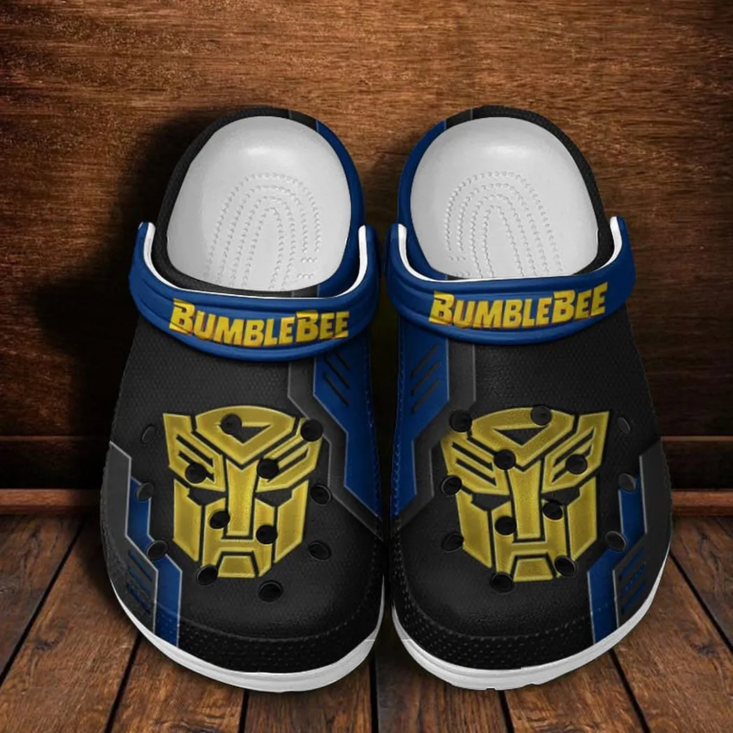bumblebee crocs shoes clogs men women gift for bumblebee fan car185031525283 blue kvacl