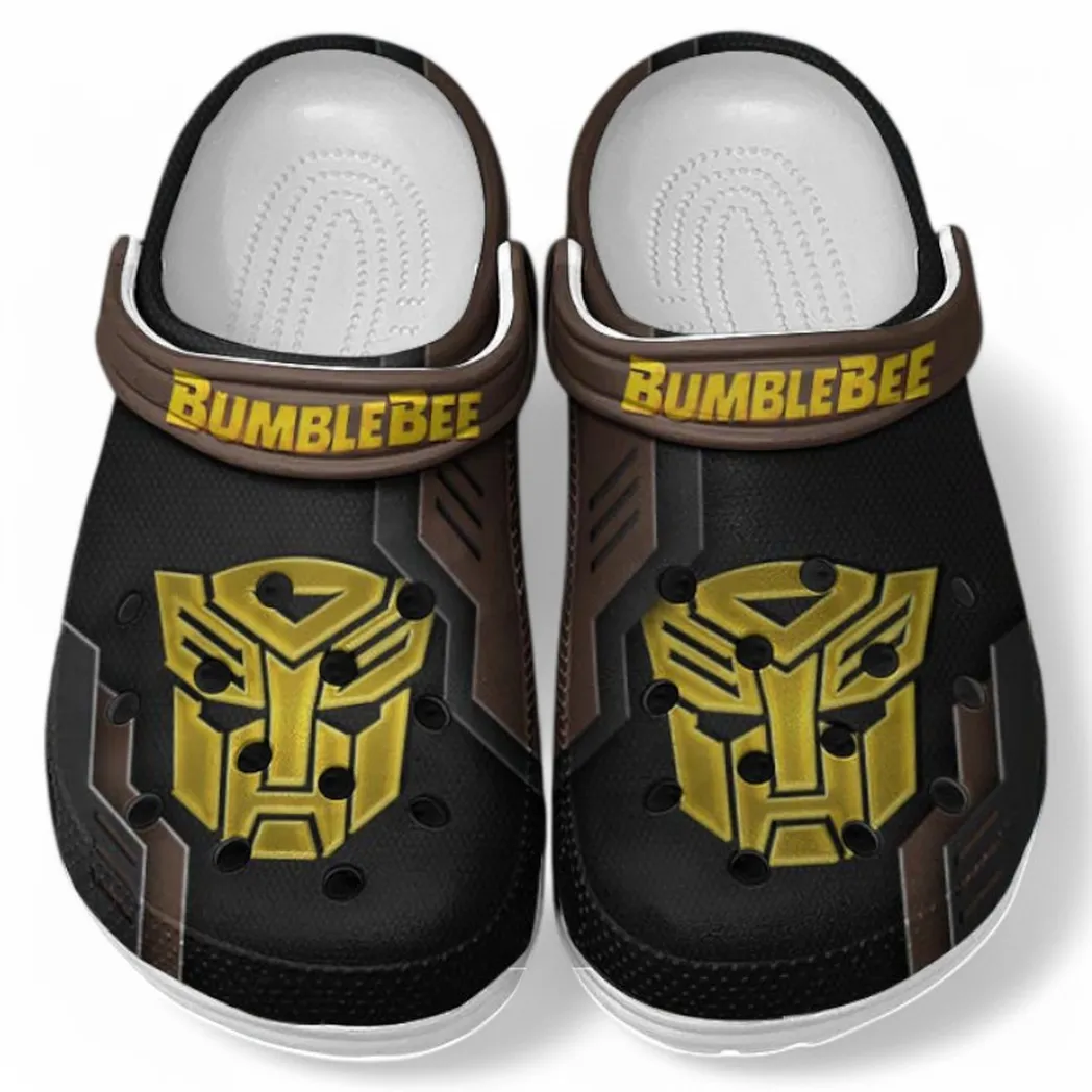bumblebee crocs shoes clogs men women gift for bumblebee fan car185031525283 brown jnoay