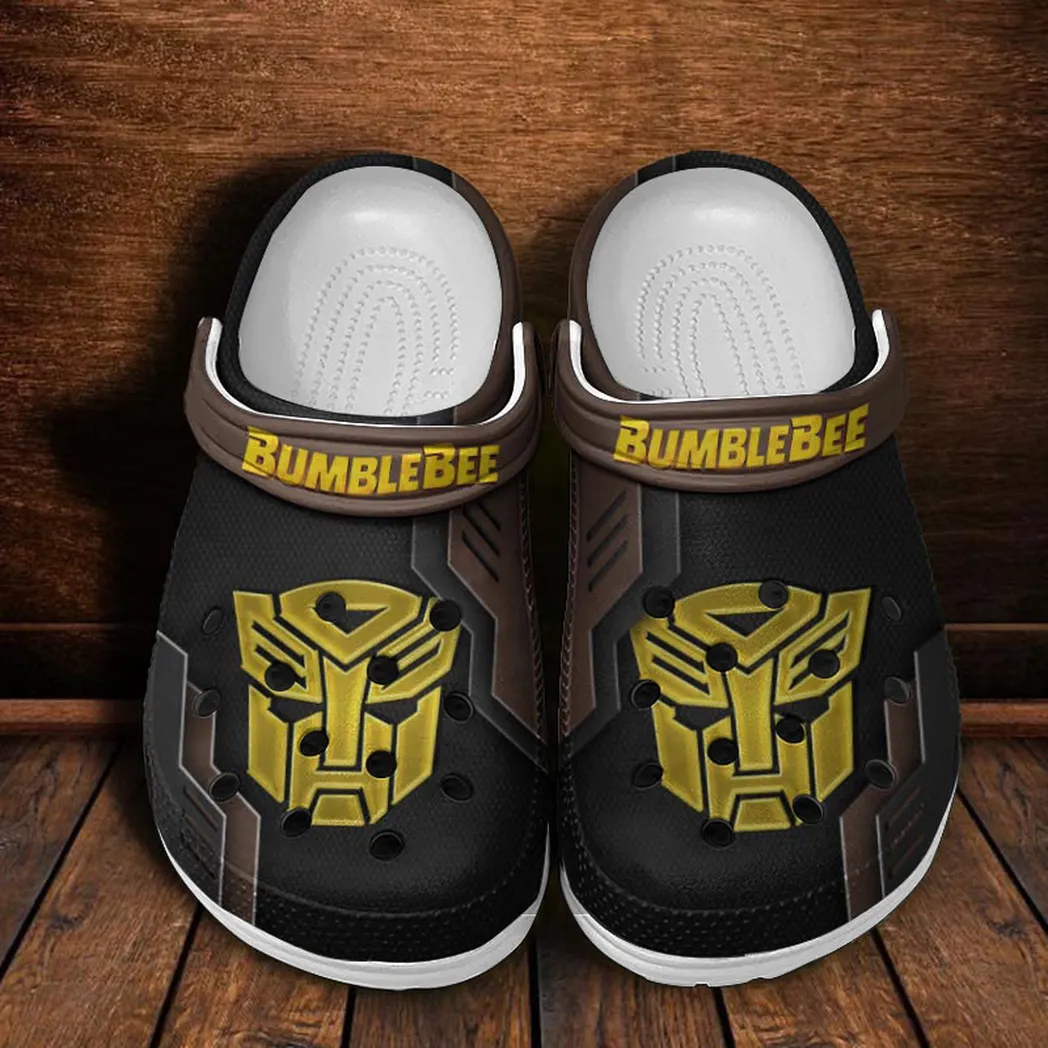 bumblebee crocs shoes clogs men women gift for bumblebee fan car185031525283 brown