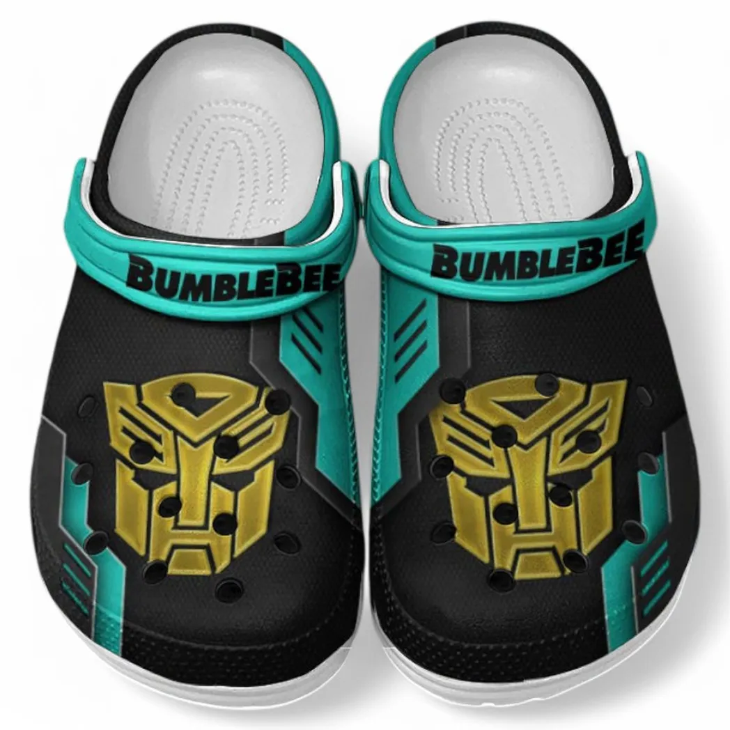 Bumblebee Crocs Shoes, Clogs Men Women, Gift For Bumblebee Fan CAR185031525283 - Cyan