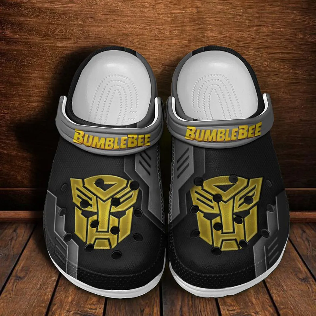 bumblebee crocs shoes clogs men women gift for bumblebee fan car185031525283 gray bqj8v