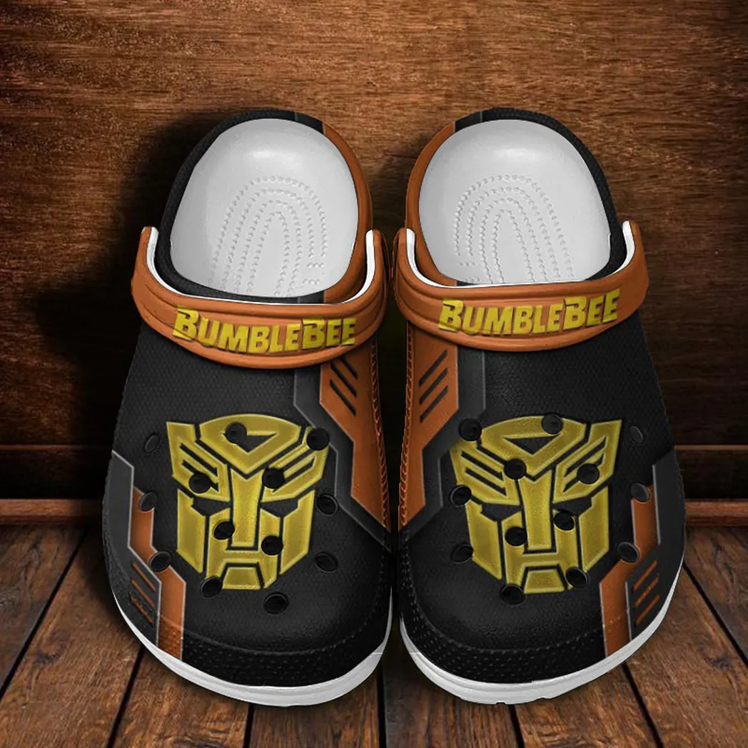 bumblebee crocs shoes clogs men women gift for bumblebee fan car185031525283 orange fzaop