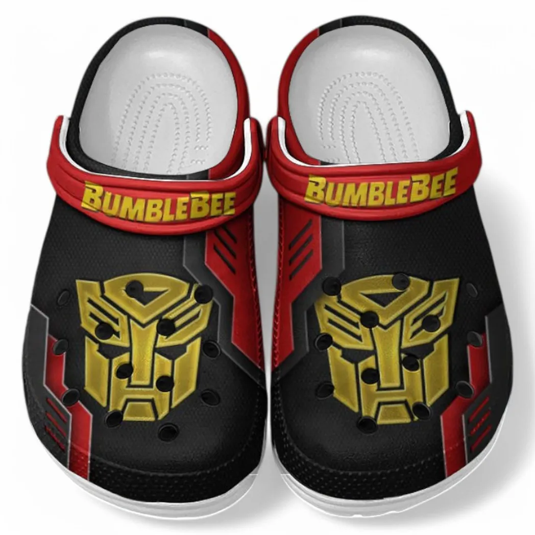 Bumblebee Crocs Shoes, Clogs Men Women, Gift For Bumblebee Fan CAR185031525283 - Red