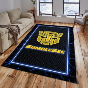 Bumblebee Rug, All Over Print Carpet For Bumblebee Lovers CAR5202192508 - Blue