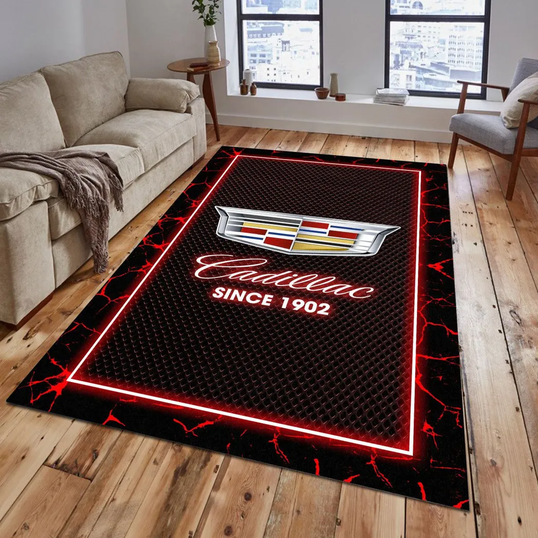 cadilac rug gift for cadilac lovers gift for him husband boyfriend car5202192509 red