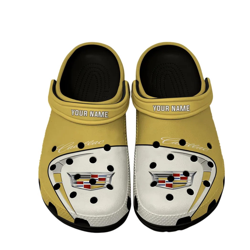 Cadillac Crocs, Gift For Cadillac Lover, Gift For Him, Husband, Boyfriend CAR16802262509 - Black