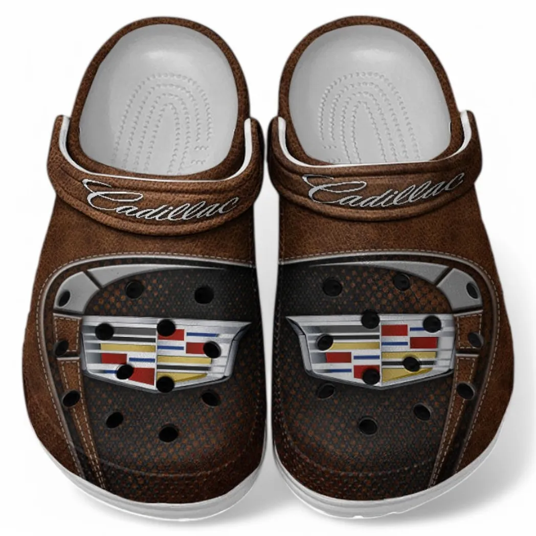 cadillac crocs sandals for men women gift for cadillac fan car177031425607 brown
