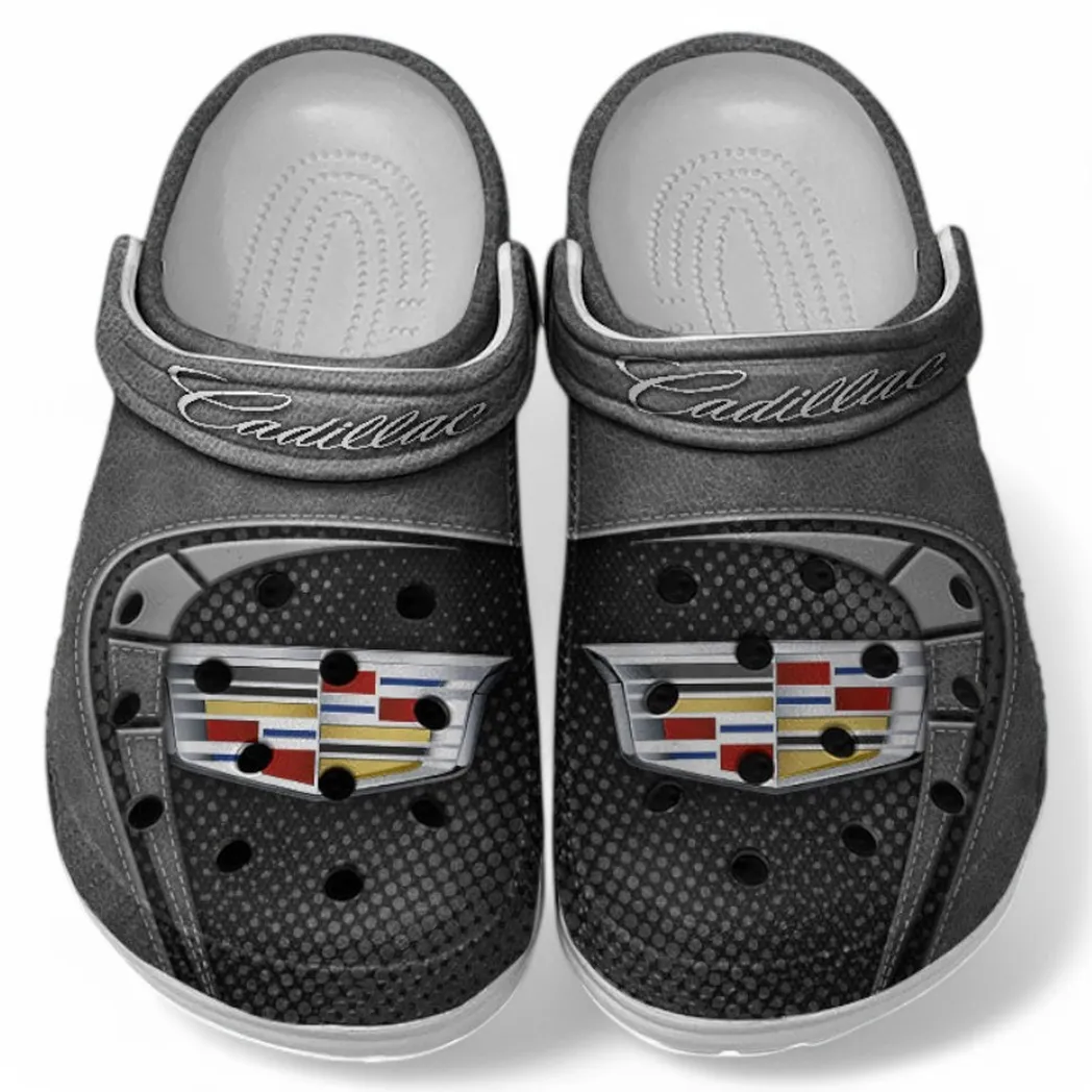 Cadillac Crocs Sandals For Men Women, Gift For Cadillac Fan CAR177031425607 - Gray
