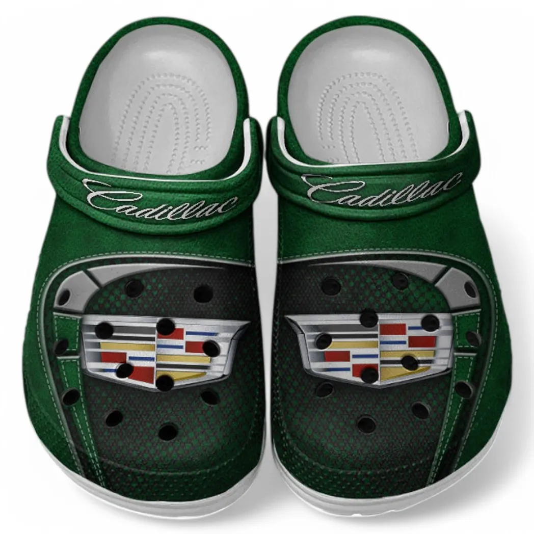 Cadillac Crocs Sandals For Men Women, Gift For Cadillac Fan CAR177031425607 - Green