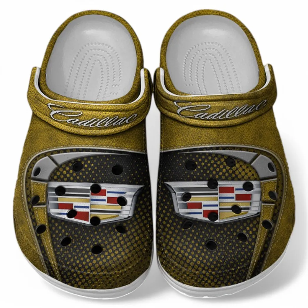 Cadillac Crocs Sandals For Men Women, Gift For Cadillac Fan CAR177031425607 - Yellow