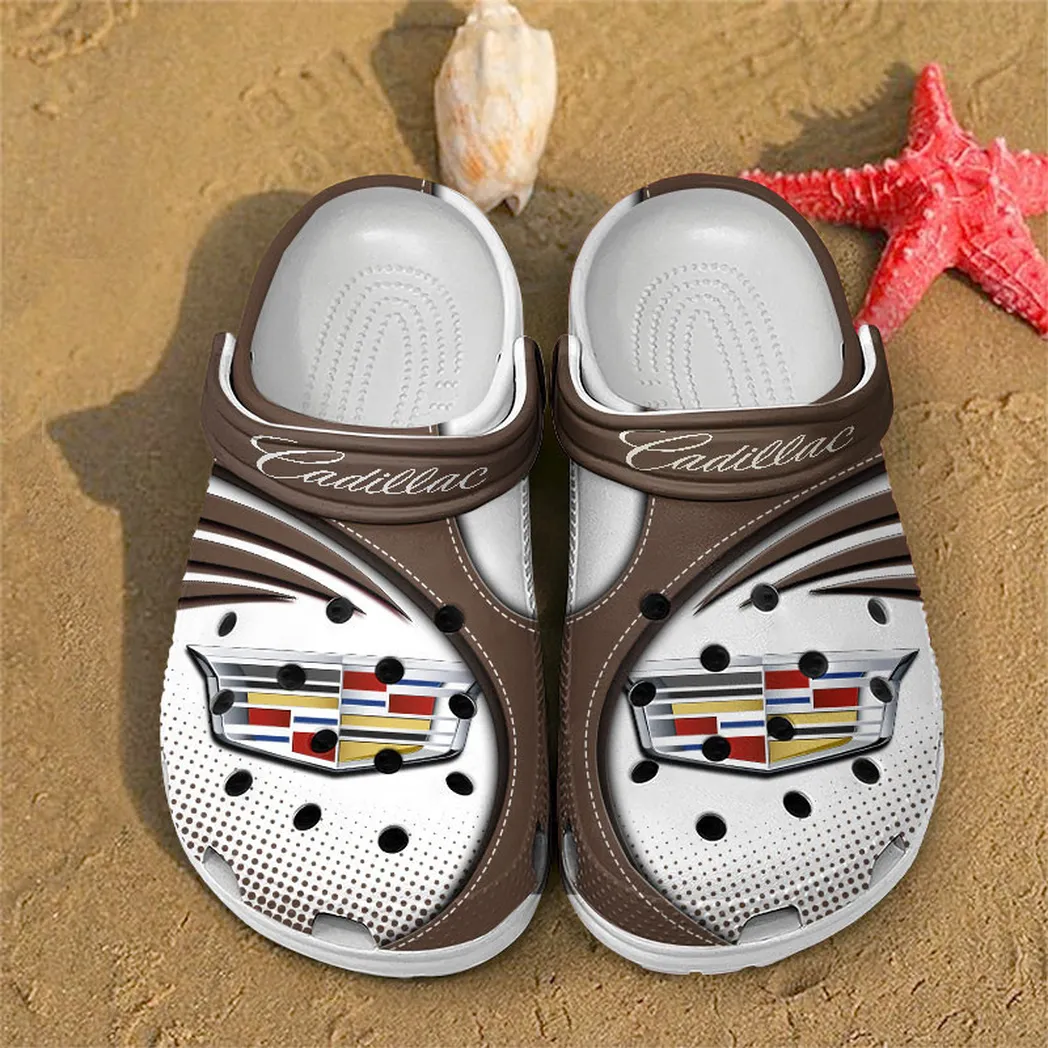 cadillac crocs sandals for men women gift for cadillac fan car181031525733 brown jmsg3