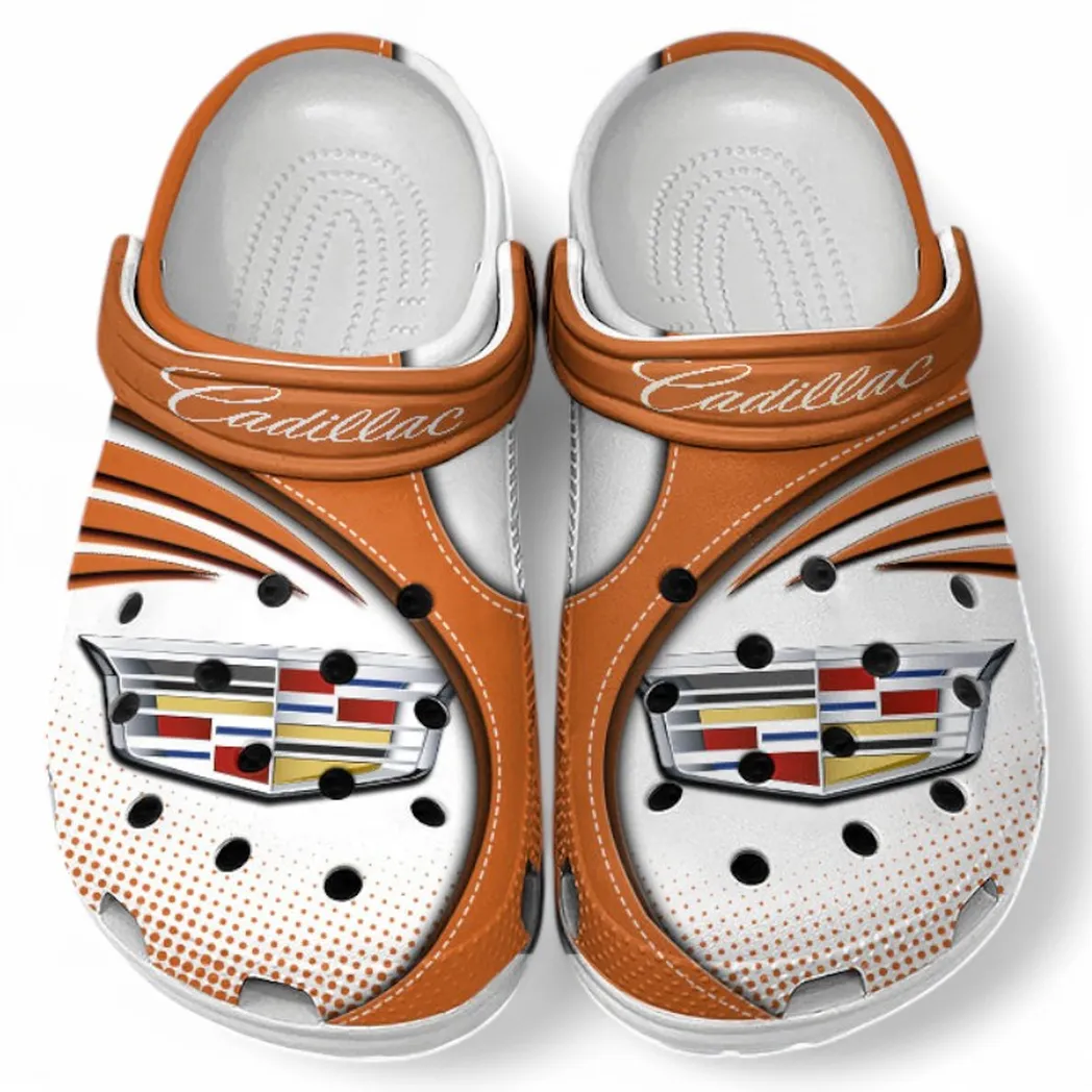 Cadillac Crocs Sandals For Men Women, Gift For Cadillac Fan CAR181031525733 - Orange