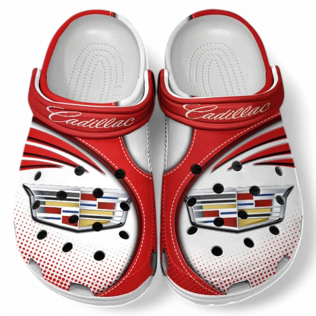 Cadillac Crocs Sandals For Men Women, Gift For Cadillac Fan CAR181031525733 - Red