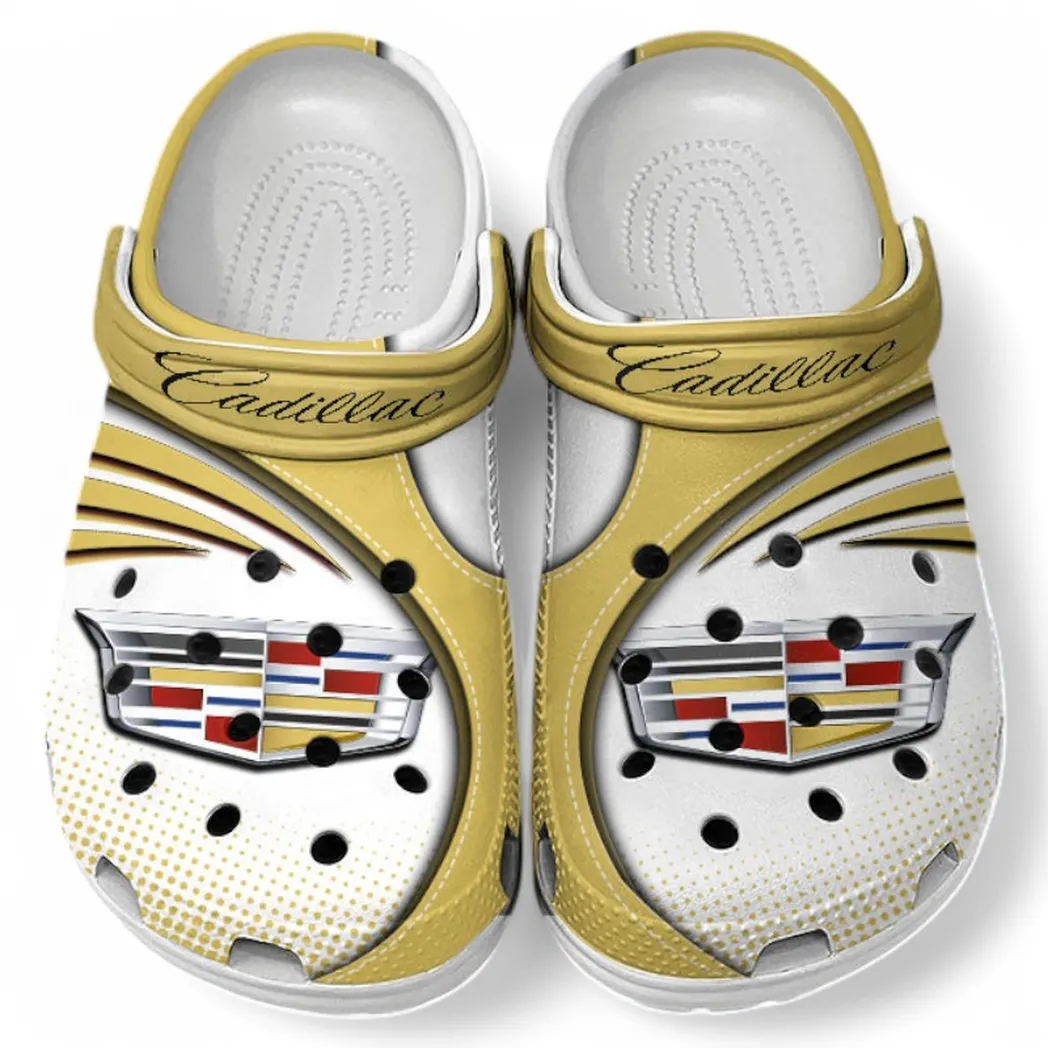 Cadillac Crocs Sandals For Men Women, Gift For Cadillac Fan CAR181031525733 - Yellow