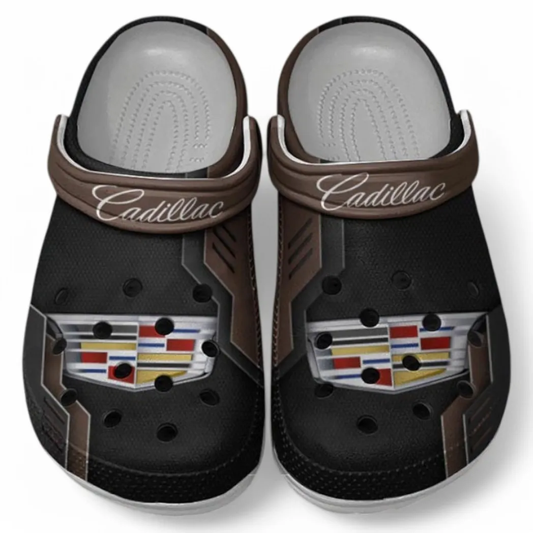 cadillac crocs shoes clogs men women gift for cadillac fan car185031525281 brown