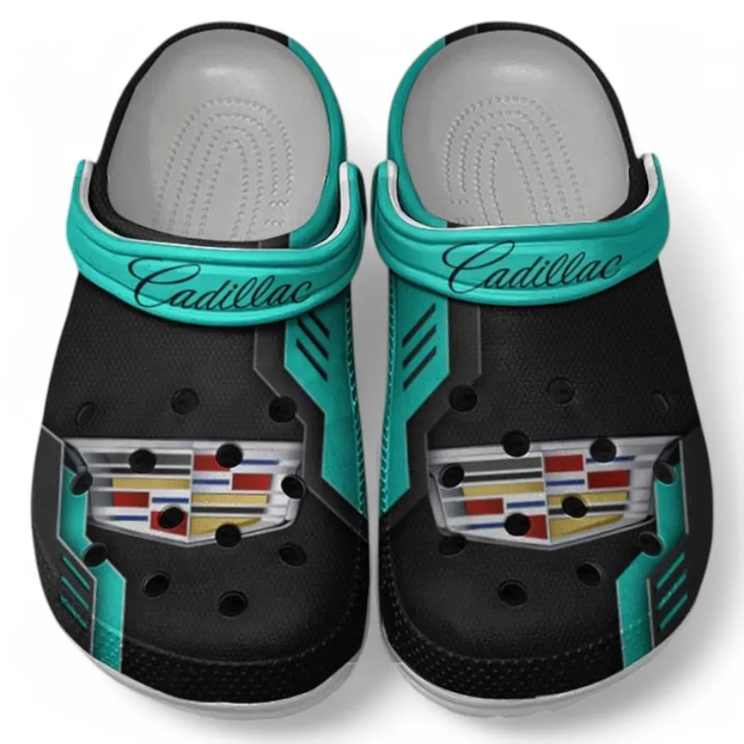 Cadillac Crocs Shoes, Clogs Men Women, Gift For Cadillac Fan CAR185031525281 - Cyan