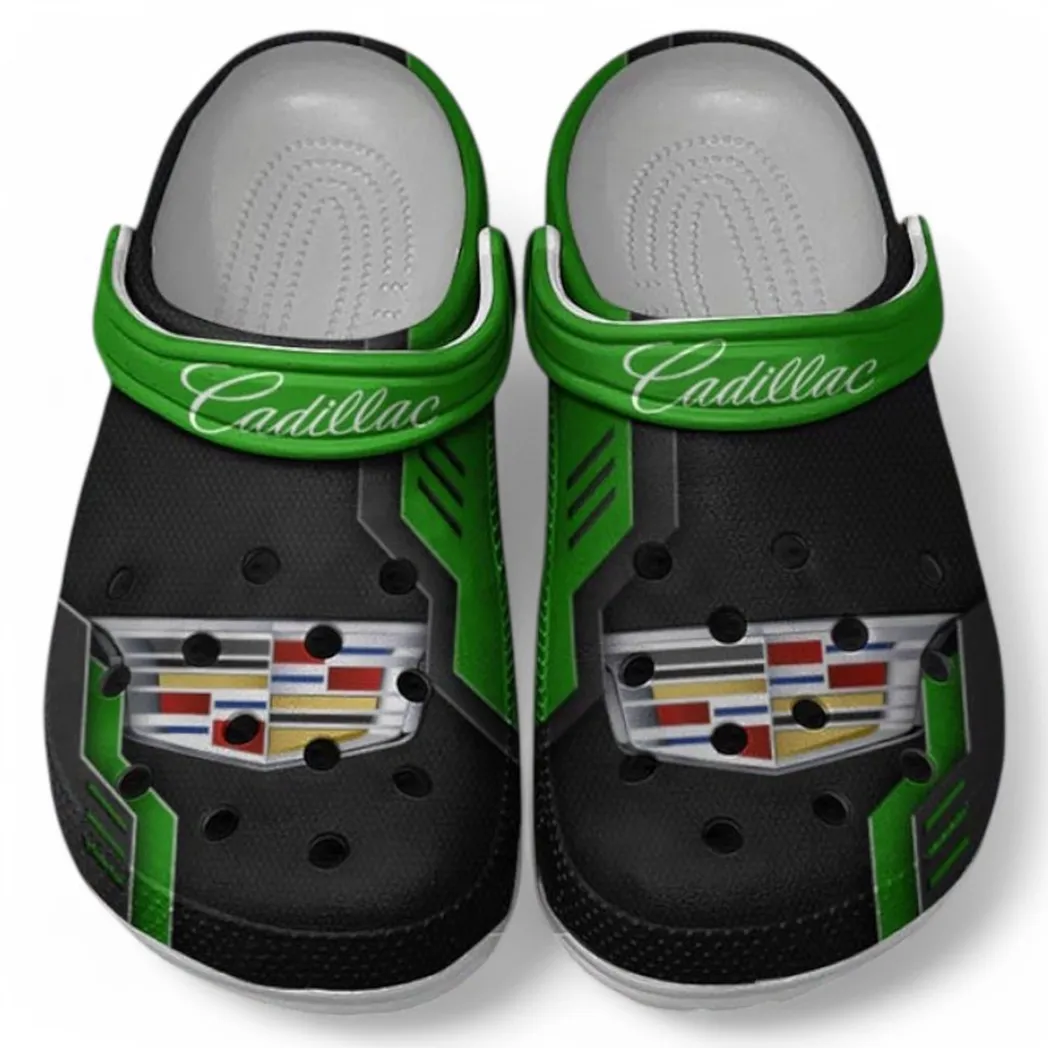 Cadillac Crocs Shoes, Clogs Men Women, Gift For Cadillac Fan CAR185031525281 - Green