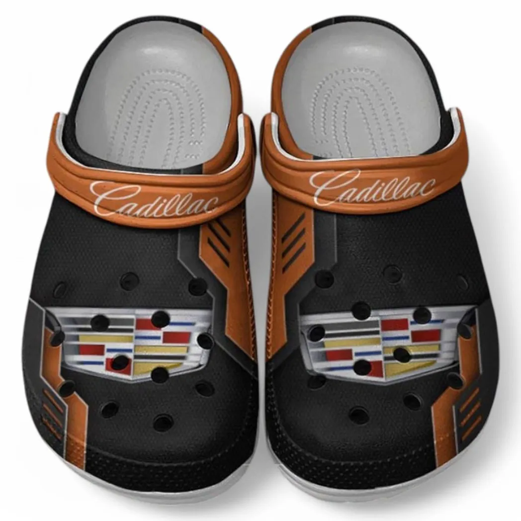 Cadillac Crocs Shoes, Clogs Men Women, Gift For Cadillac Fan CAR185031525281 - Orange